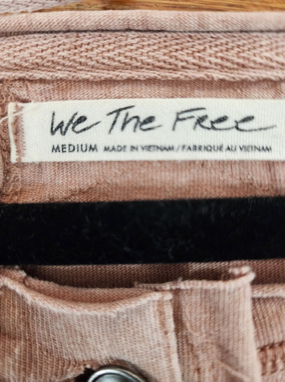 WE THE FREE Oversized Washed Mauve Long-Sleeve Henley Top - Picture 4 of 8